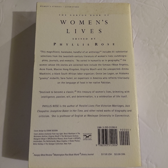 The Norton Book Of Women's Lives. By Phyllis Rose. Norton Publishing - Picture 2 of 7
